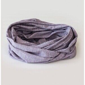 Lululemon Vinyasa Scarf Lilac Coal Wee Stripe Snap Wrap Pale Gray Purple